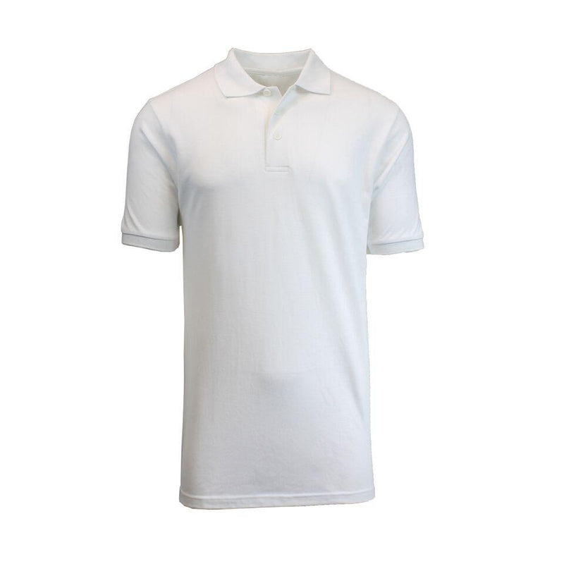 Men's Short-Sleeve Pique Polo Shirts - Assorted Colors and Sizes Men's Apparel XL White - DailySale