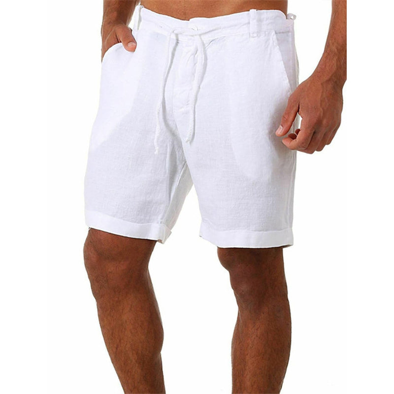 Men's Sports Casual Breathable Soft Beach Pants Men's Bottoms White S - DailySale