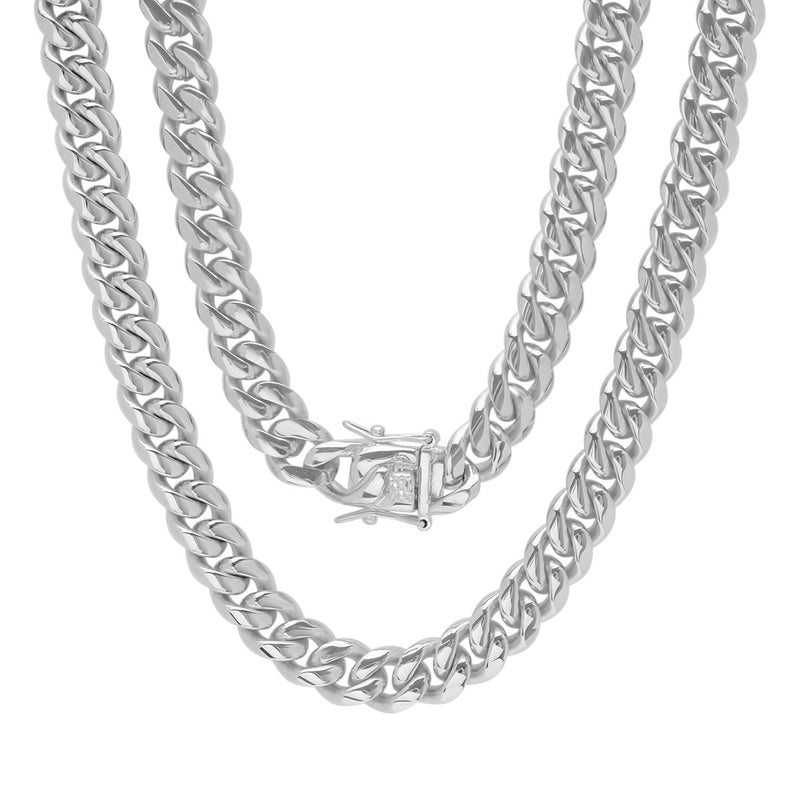 Men's Stainless Steel Miami Cuban Chain Necklaces 24" - DailySale
