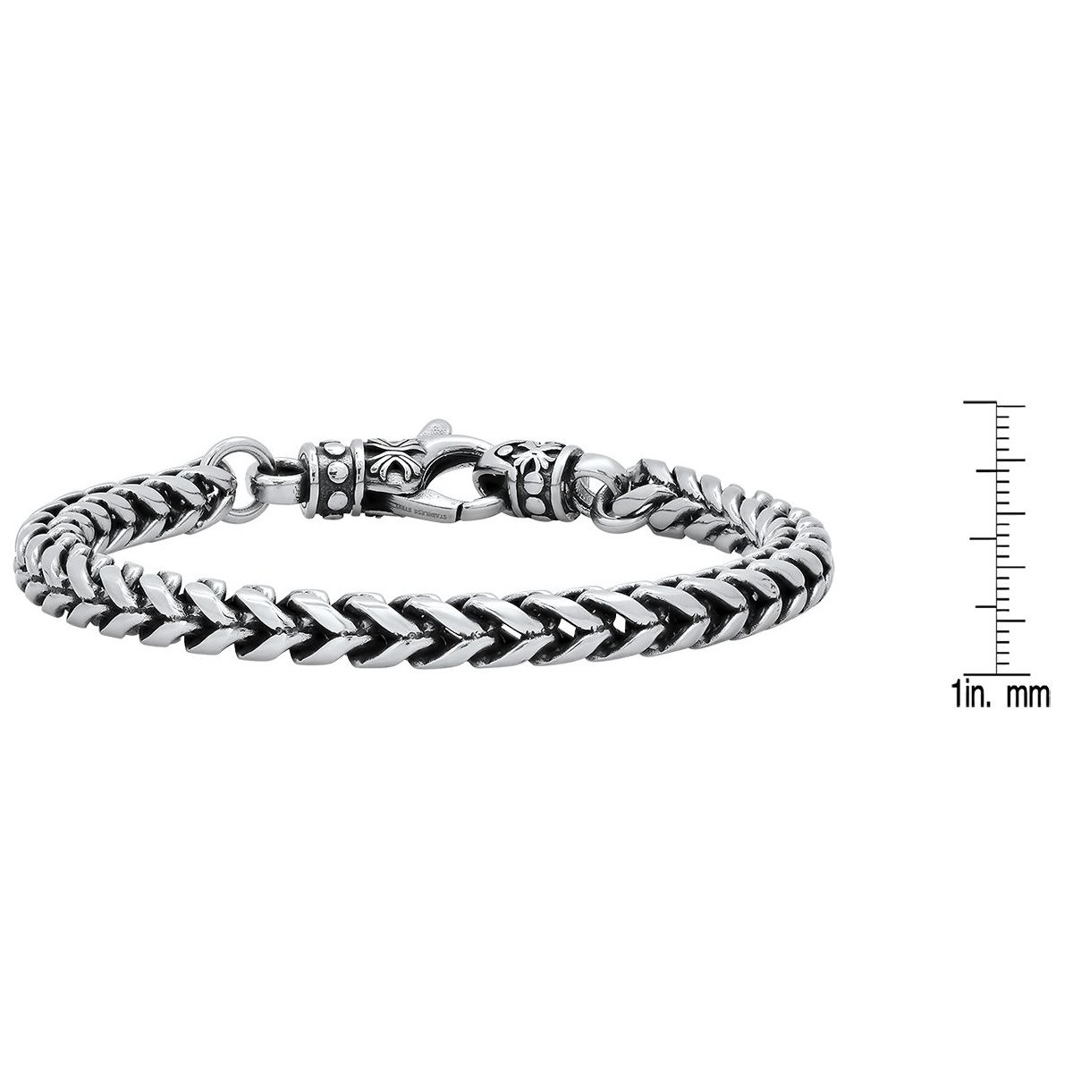 Men's Stainless Steel Wheat Chain Bracelet Men's Accessories - DailySale