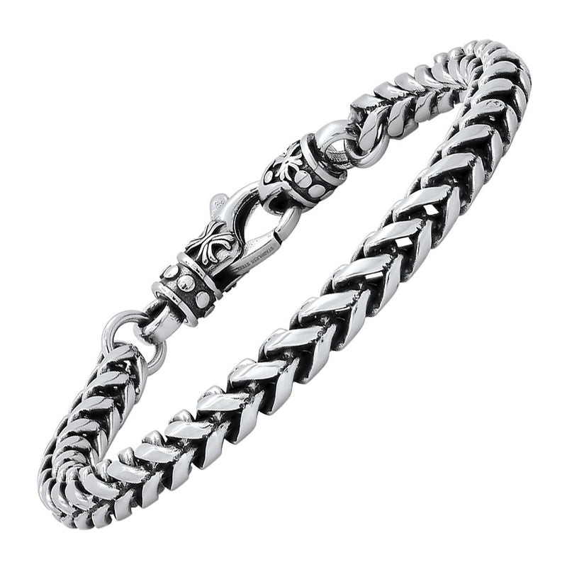 Men's Stainless Steel Wheat Chain Bracelet Men's Accessories - DailySale