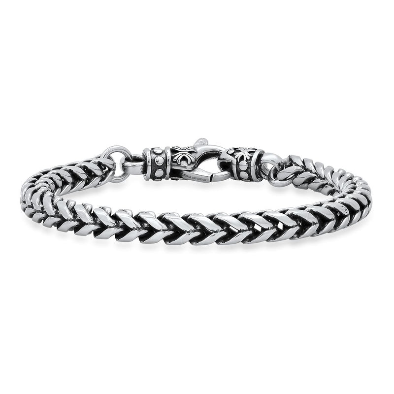 Men's Stainless Steel Wheat Chain Bracelet Men's Accessories - DailySale