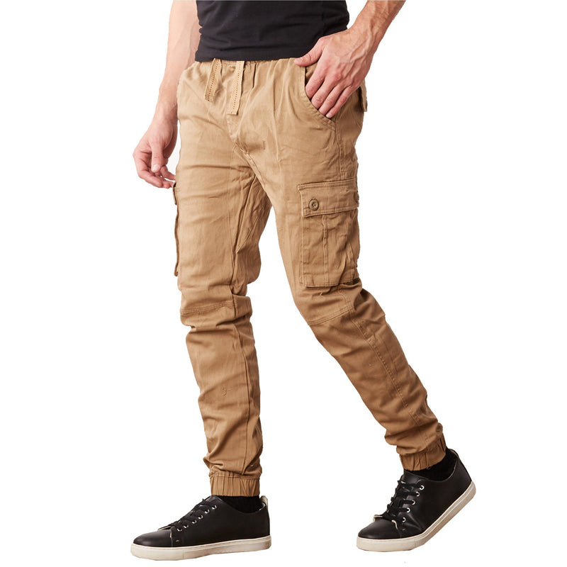 Men's Stretch Cargo Jogger Pants Men's Clothing Timber S - DailySale