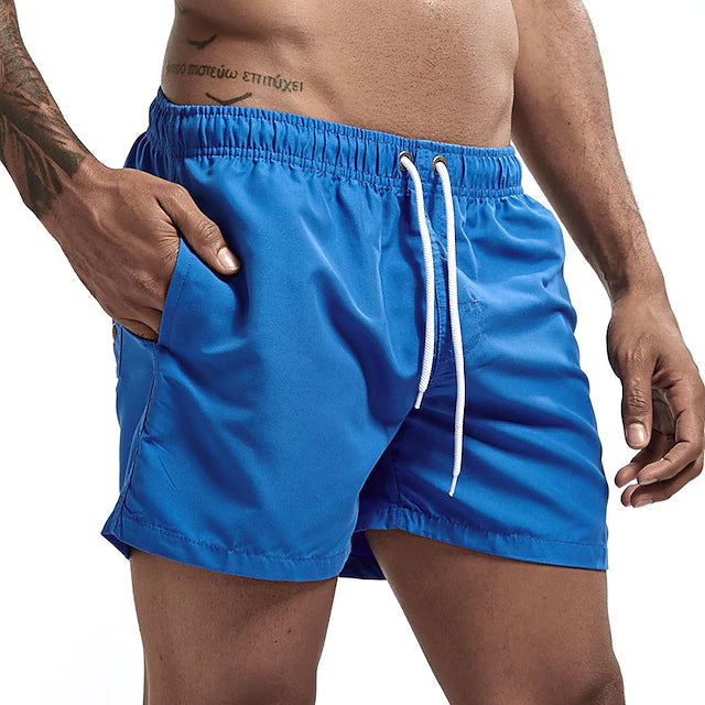 Men's Swim Shorts with Mesh Liners Men's Bottoms Light Blue M - DailySale