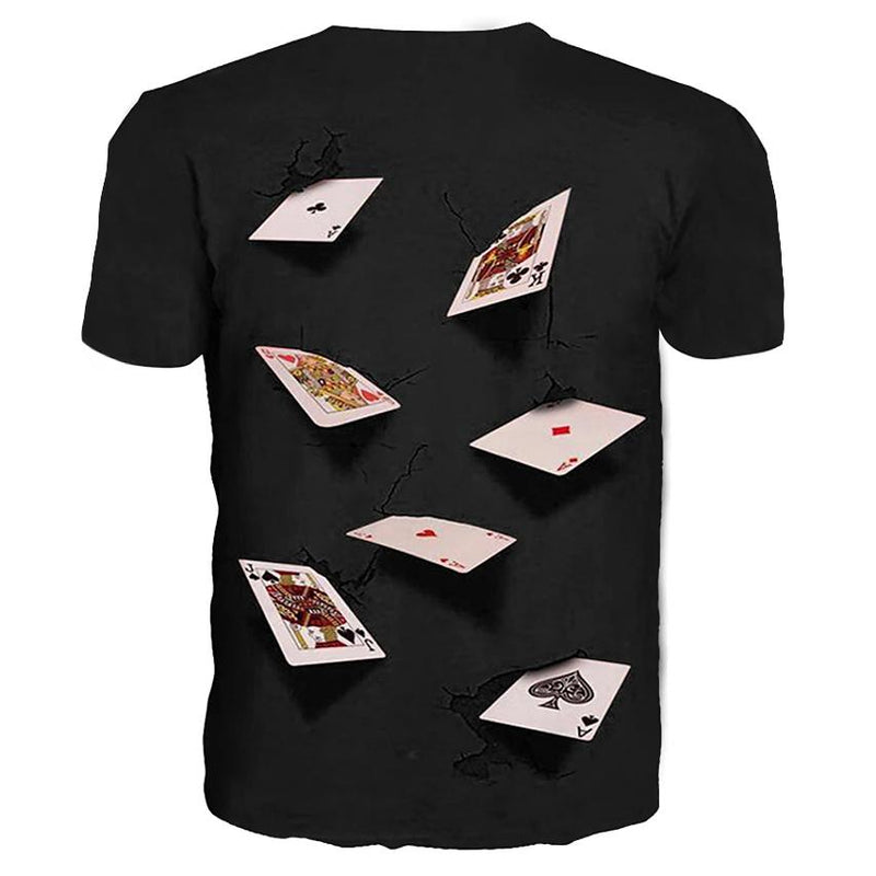 Men's T-Shirt Graphic Simulation Short Sleeve Casual Tops
