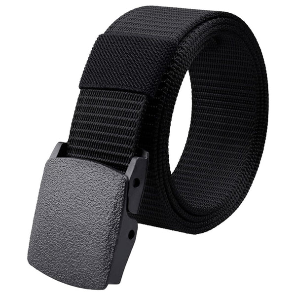 Men's Tactical Knit Pure Color Belt Men's Shoes & Accessories Black - DailySale