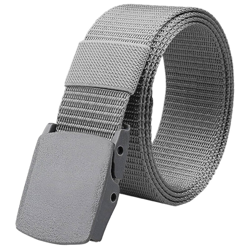 Men's Tactical Knit Pure Color Belt Men's Shoes & Accessories Gray - DailySale