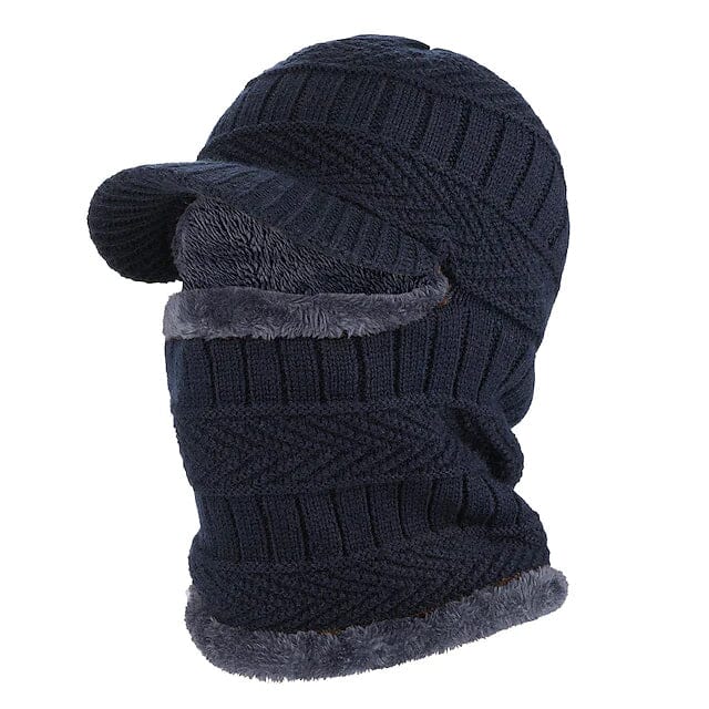 Men's Thermal Warm Hat Men's Shoes & Accessories Navy - DailySale