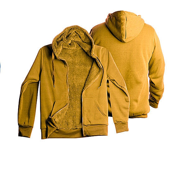 Men's Thick Sherpa Lined Fleece Hoodie (Big & Tall Sizes Available) Men's Outerwear - DailySale