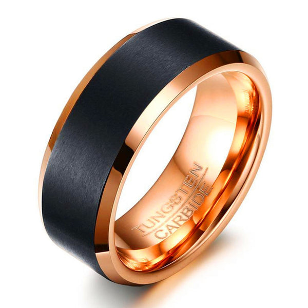 Men's Tungsten Carbide Ring Rings 9 - DailySale