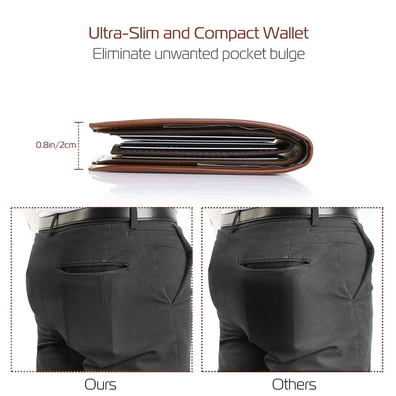 Men's Wallet PU Leather Bifold Purse Credit Card Holders Men's Accessories - DailySale