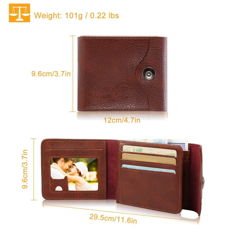 Men's Wallet PU Leather BiFold RFID Blocking Card Holder Men's Accessories - DailySale