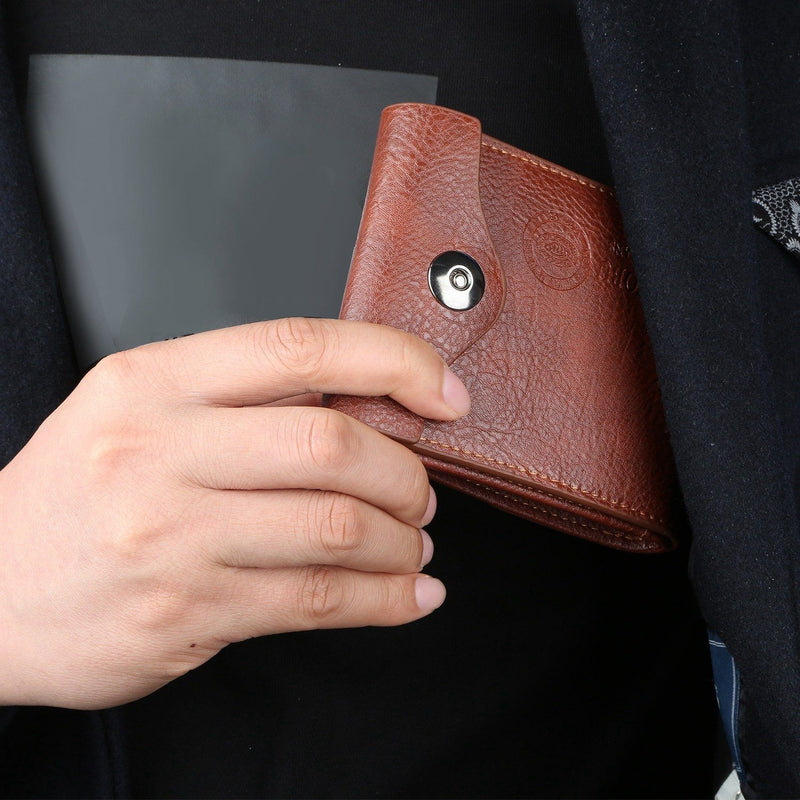 Men's Wallet PU Leather BiFold RFID Blocking Card Holder Men's Accessories - DailySale