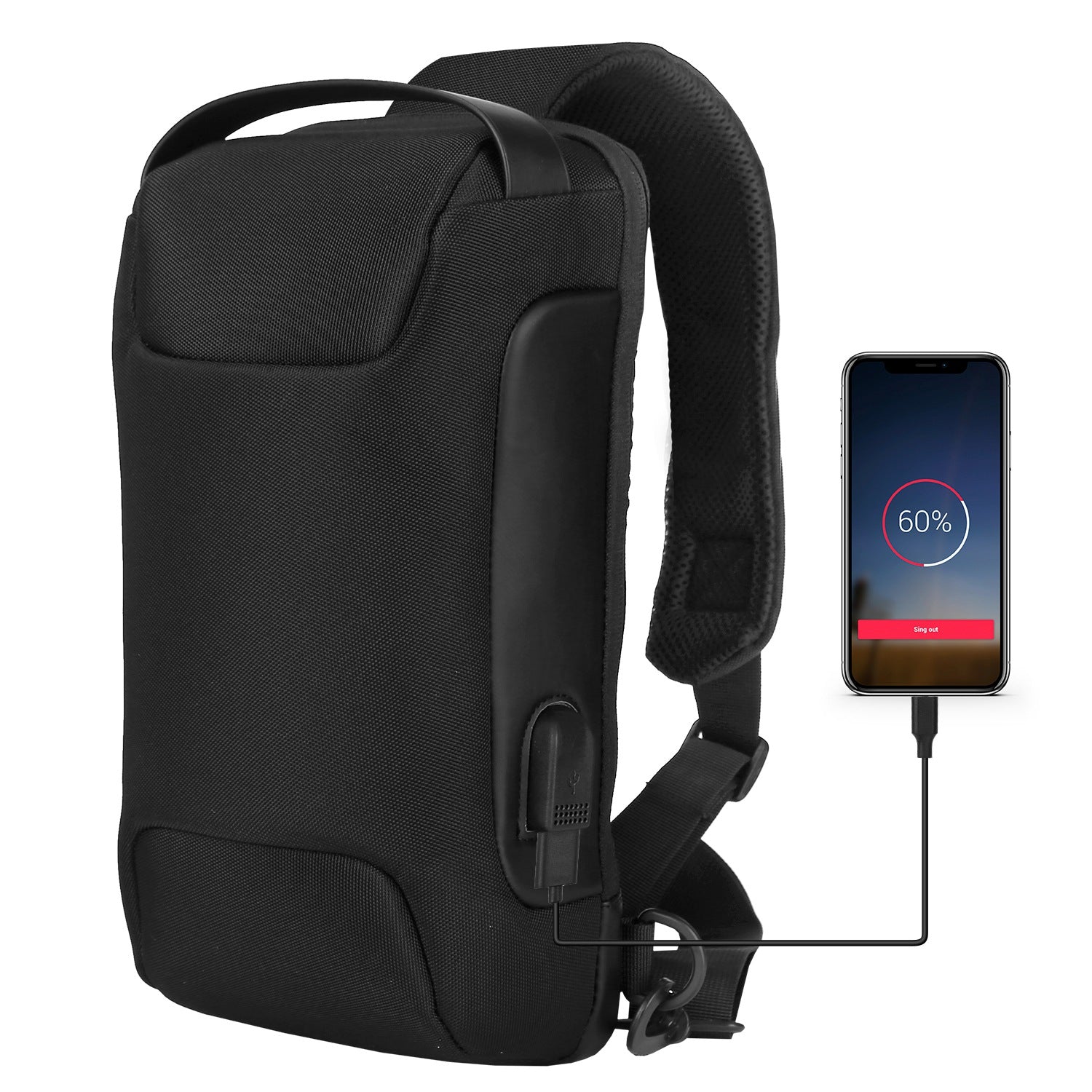 Men's Waterproof Anti-Theft Sling Backpack Bags & Travel - DailySale