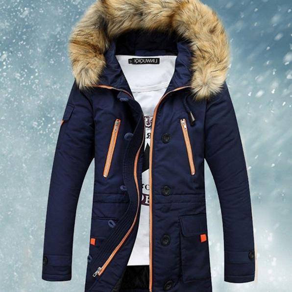 Men's Winter Hooded Down Coat Parkas Men's Clothing - DailySale