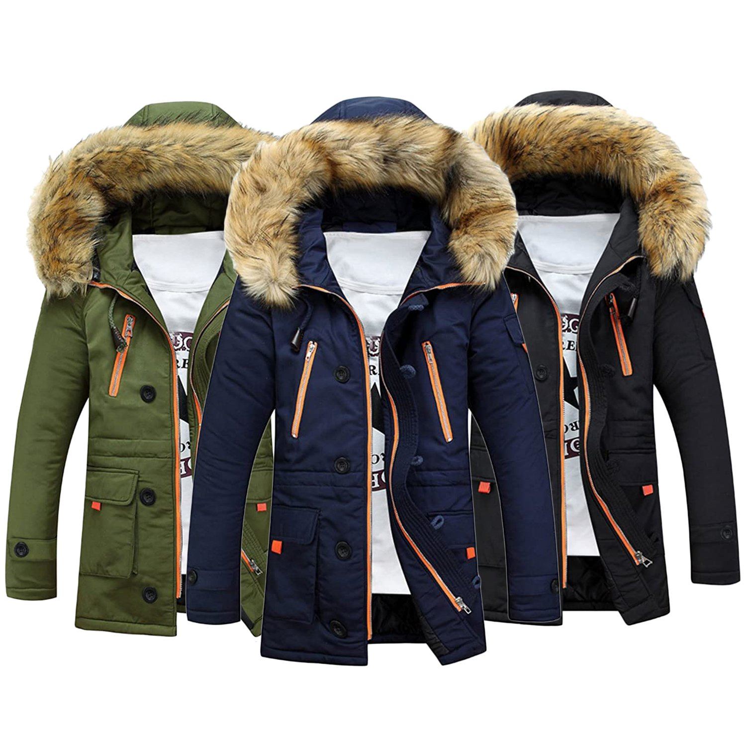 Men's Winter Hooded Down Coat Parkas Men's Clothing - DailySale