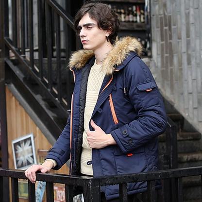Men's Winter Hooded Down Coat Parkas Men's Clothing - DailySale