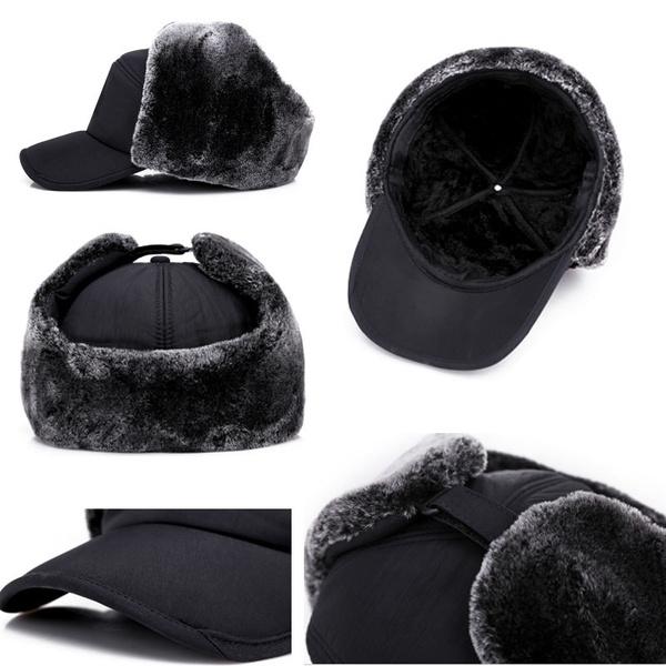 Men's Winter Thick Warm Casual Earmuffs Cap Men's Shoes & Accessories - DailySale