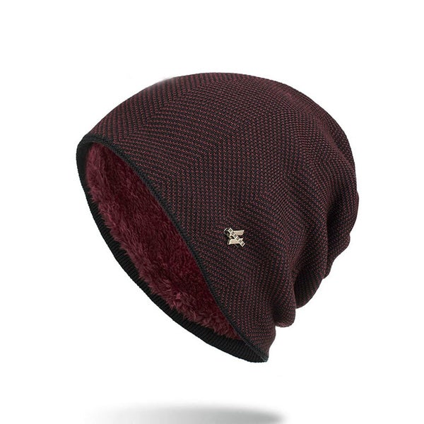 Men's Winter Warm Hat Men's Shoes & Accessories Wine Red - DailySale