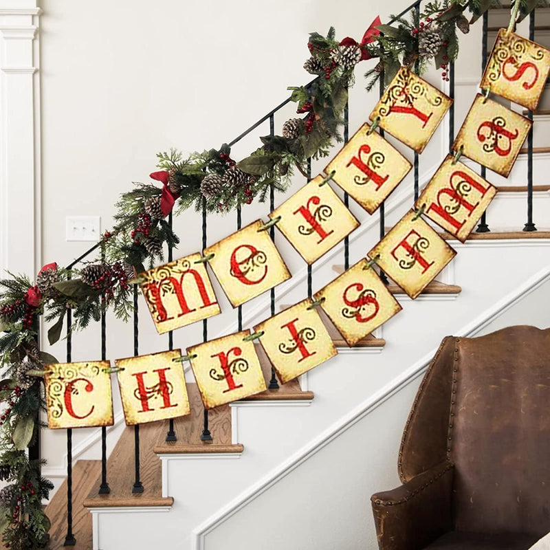 Merry Christmas Banner Home Decor Holiday Decor & Apparel - DailySale