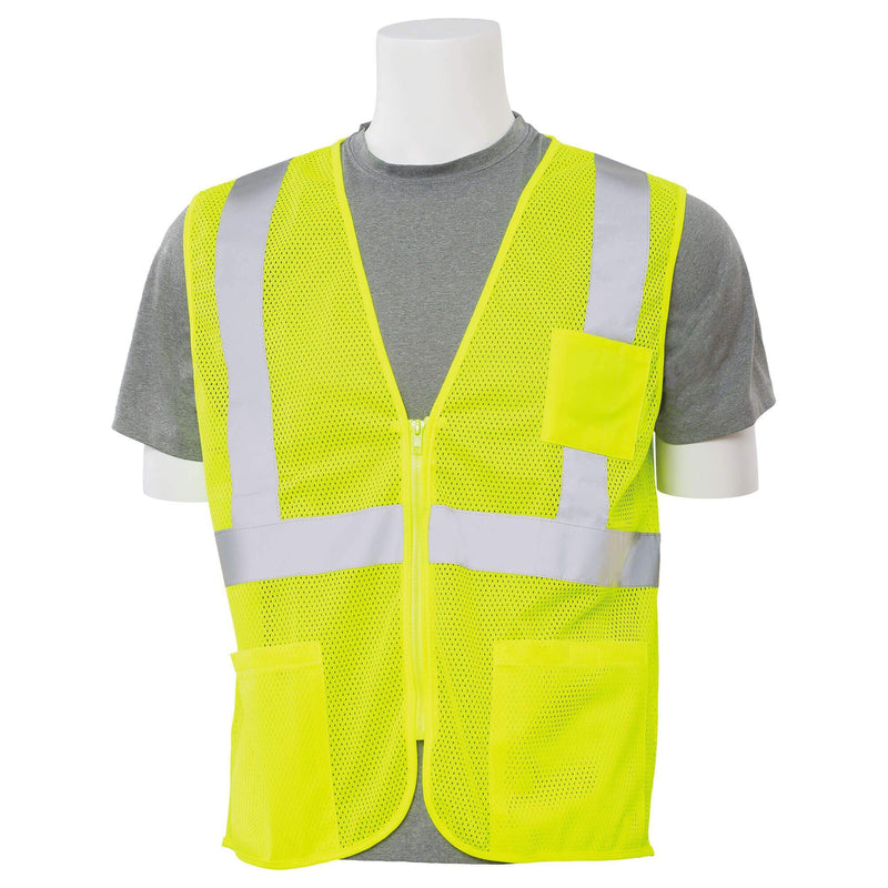 Mesh Safety Vest with Pockets Sports & Outdoors M - DailySale