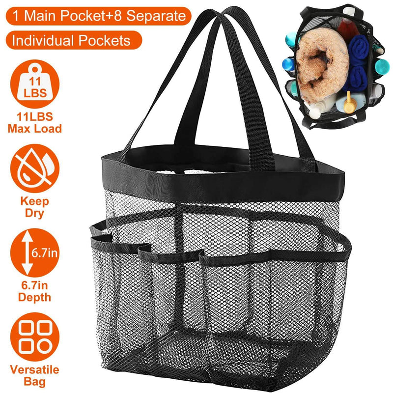 Mesh Shower Caddy Bag Organizer Storage Hanging Basket Bags & Travel - DailySale