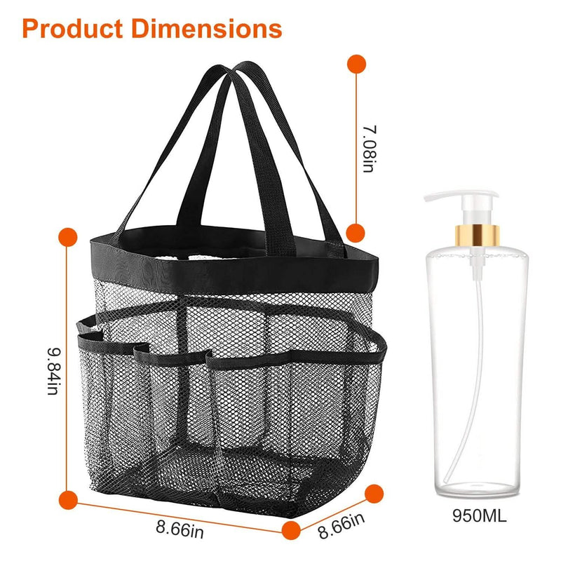 Mesh Shower Caddy Bag Organizer Storage Hanging Basket Bags & Travel - DailySale