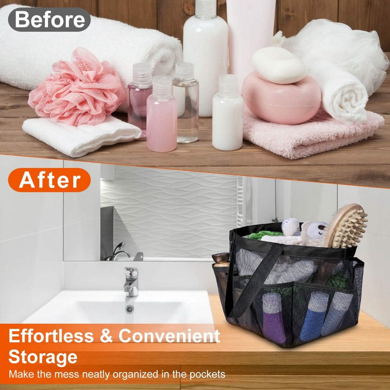 Mesh Shower Caddy Bag Organizer Storage Hanging Basket Bags & Travel - DailySale