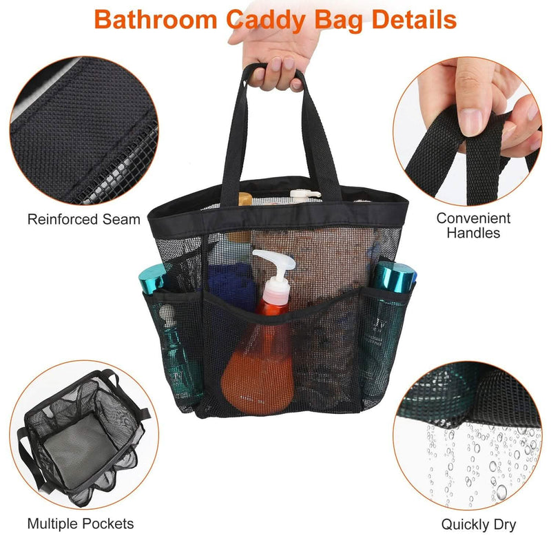 Mesh Shower Caddy Bag Organizer Storage Hanging Basket Bags & Travel - DailySale