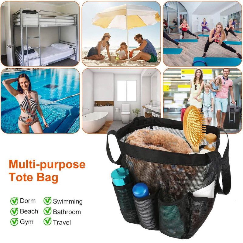 Mesh Shower Caddy Bag Organizer Storage Hanging Basket Bags & Travel - DailySale