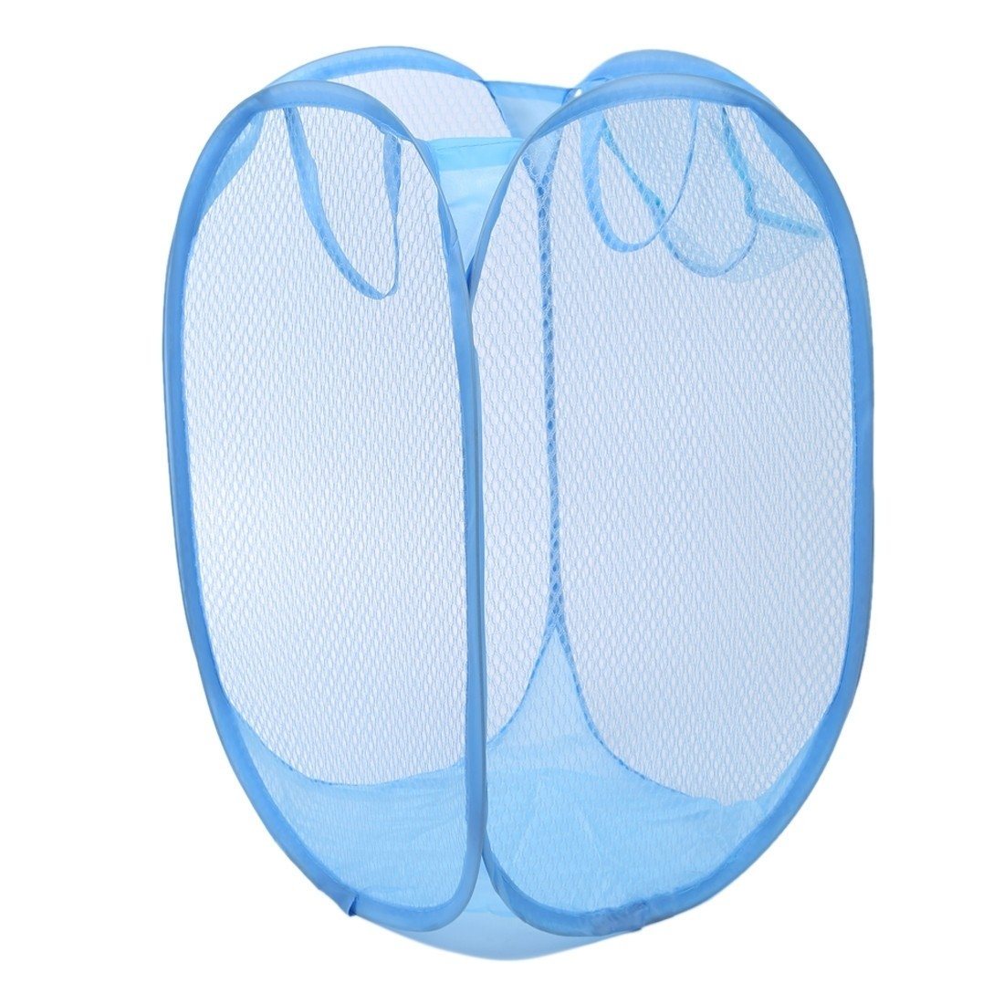 Home Essentials Blue Collapsible Laundry Basket