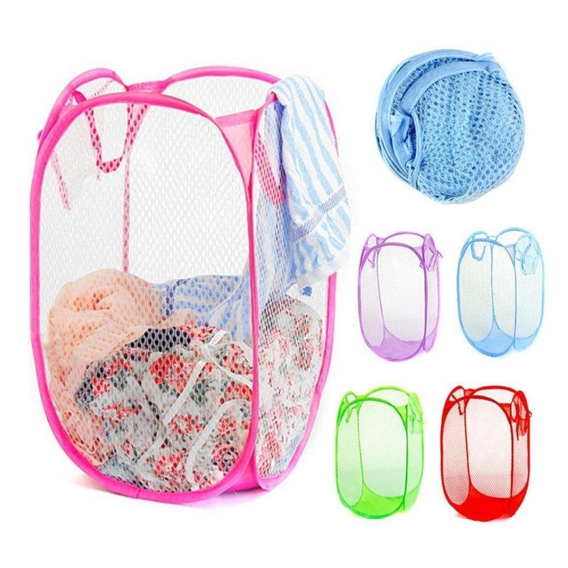 Meshed Up Collapsible Hamper Home Essentials - DailySale