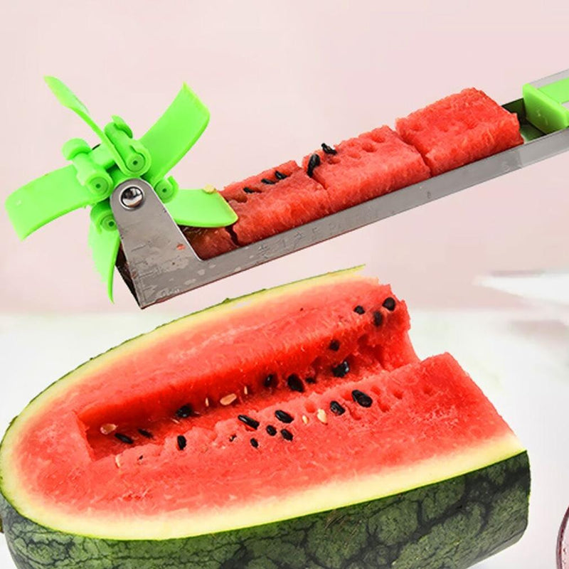 Mess-Free Windmill Watermelon Cutter and Cuber Kitchen Essentials - DailySale