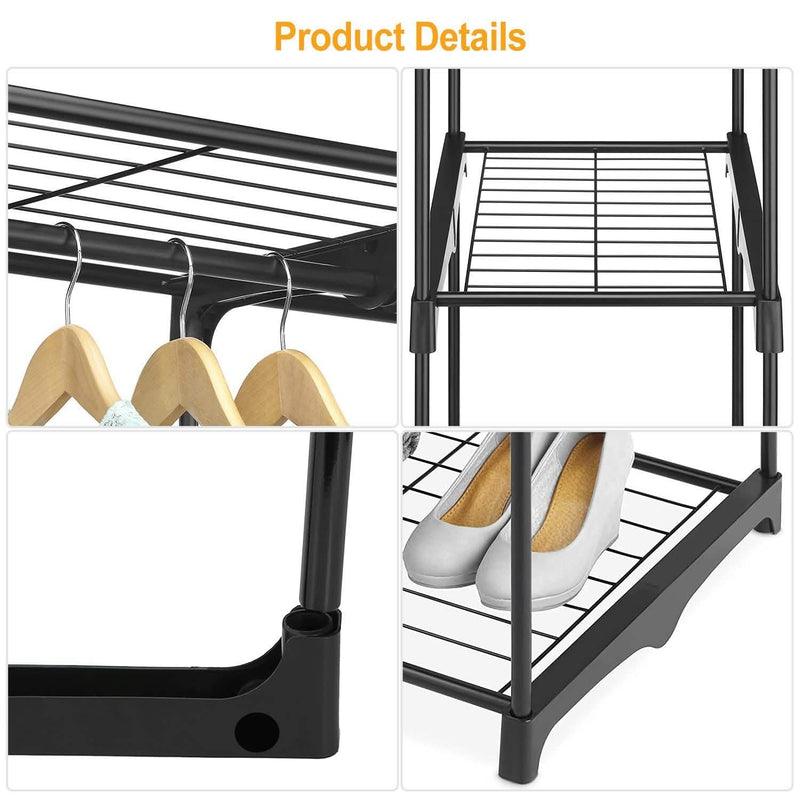 Metal Closet Deluxe Double Rod Closet & Storage - DailySale