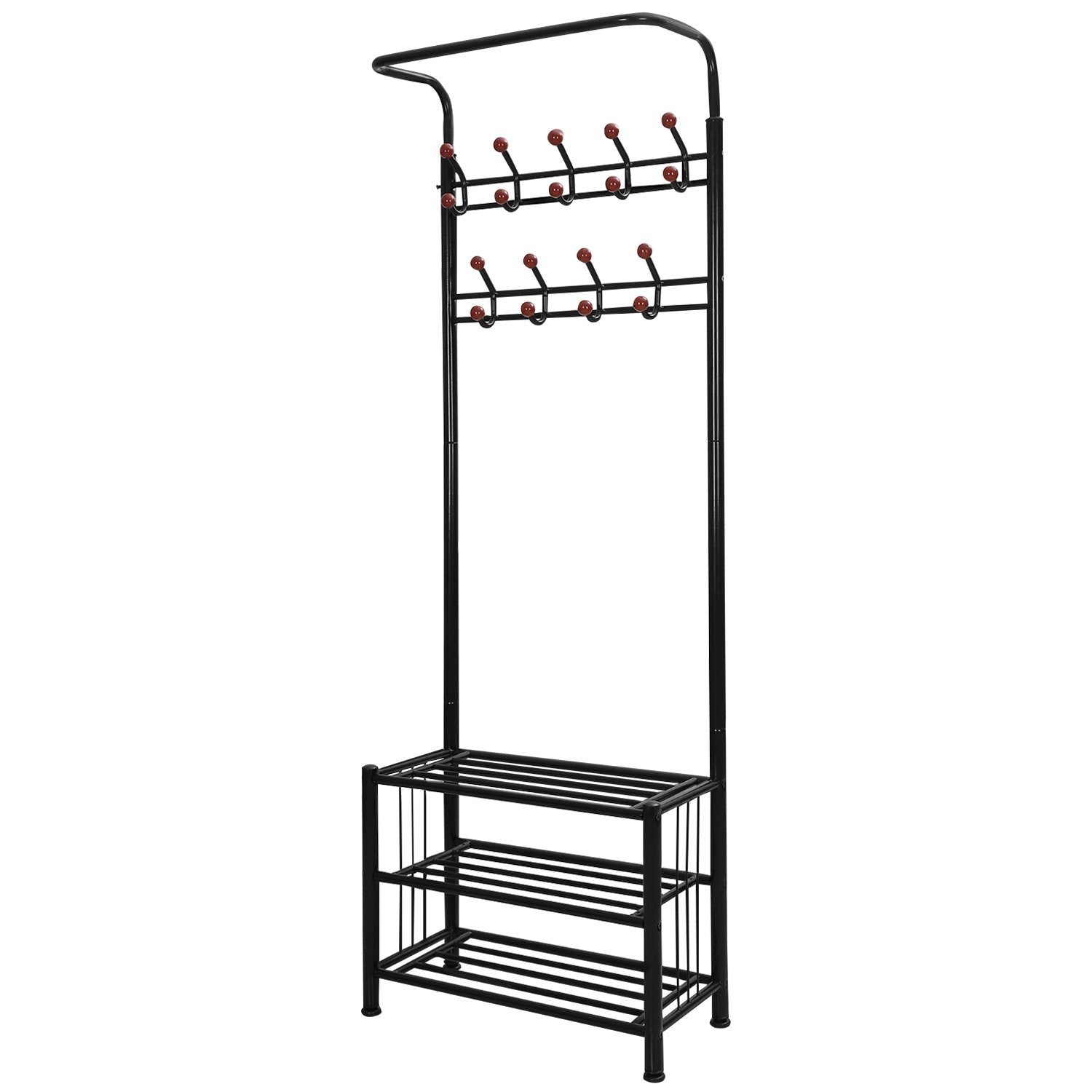 Metal Entryway Coat Shoe Rack Closet & Storage - DailySale