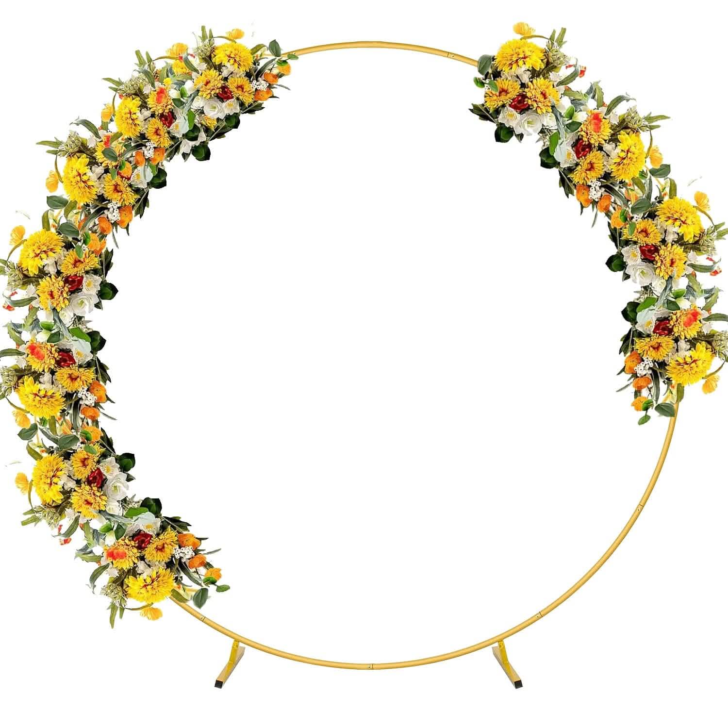 Metal Round Arch Reusable Backdrop Stand with Balloon Tools Holiday Decor & Apparel - DailySale