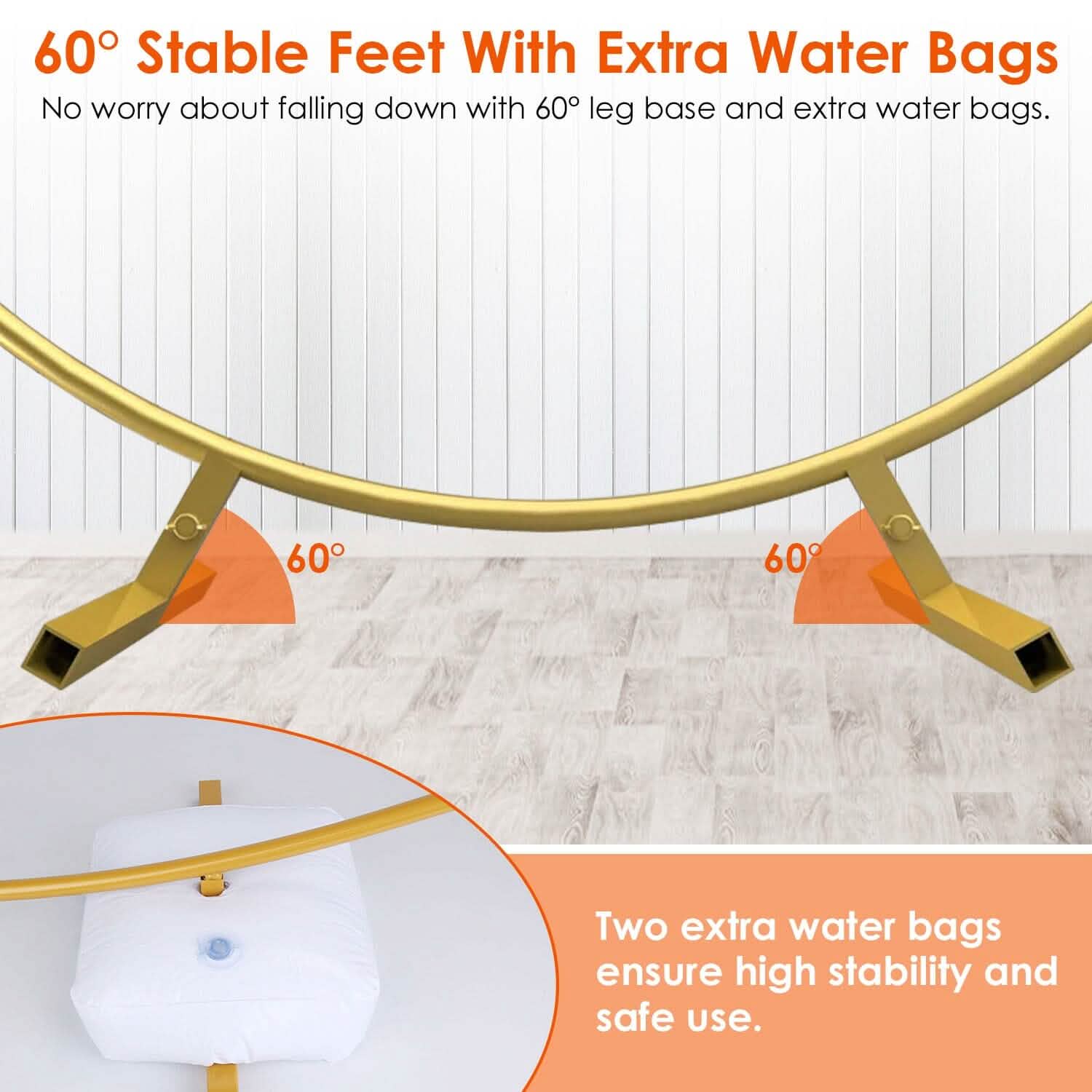 Metal Round Arch Reusable Backdrop Stand with Balloon Tools Holiday Decor & Apparel - DailySale