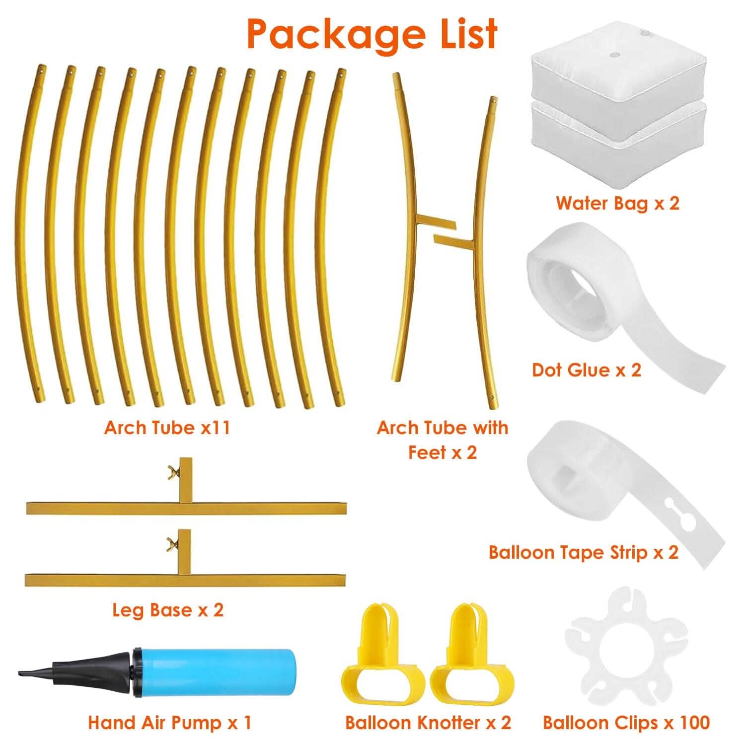 Metal Round Arch Reusable Backdrop Stand with Balloon Tools Holiday Decor & Apparel - DailySale