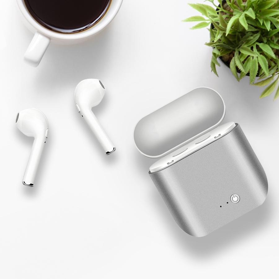 Metallic Wireless Earbuds and Charging Case 