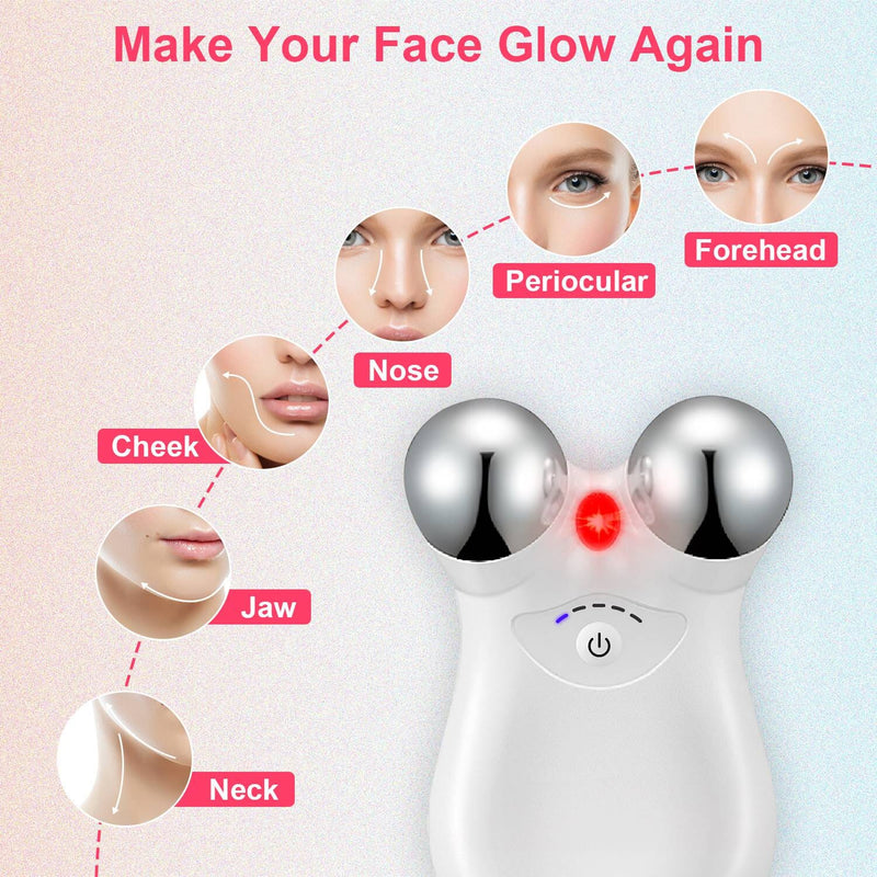 Micro-Current Face Massager Rechargeable Roller with 5 Gears Beauty & Personal Care - DailySale