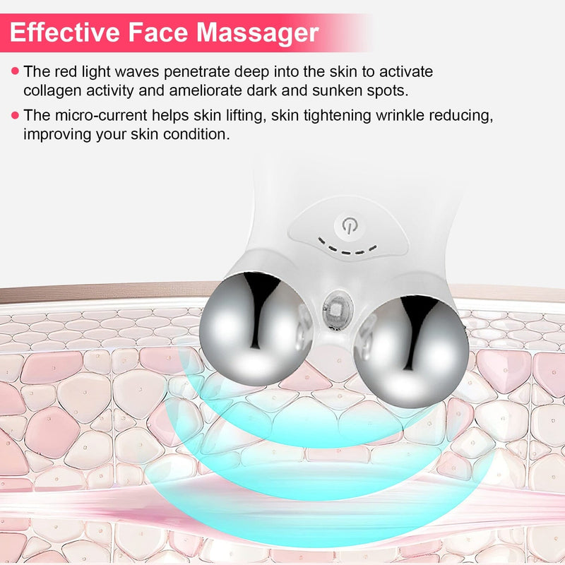 Micro-Current Face Massager Rechargeable Roller with 5 Gears Beauty & Personal Care - DailySale