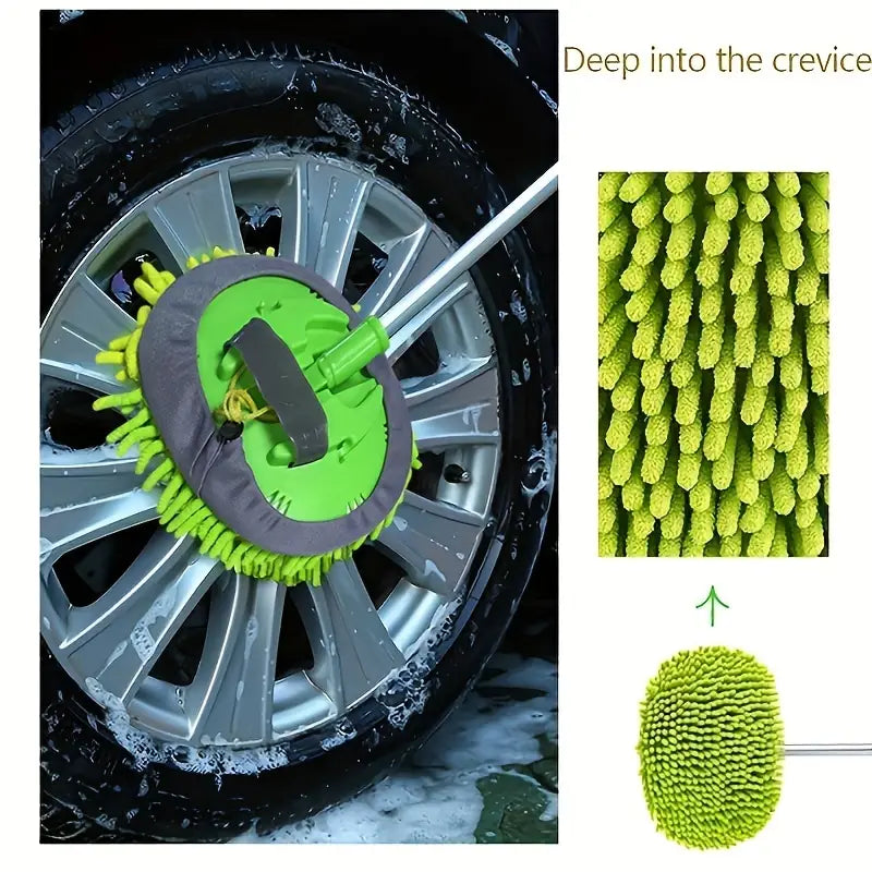 Microfiber Car Wash Brush Mop Kit Automotive - DailySale