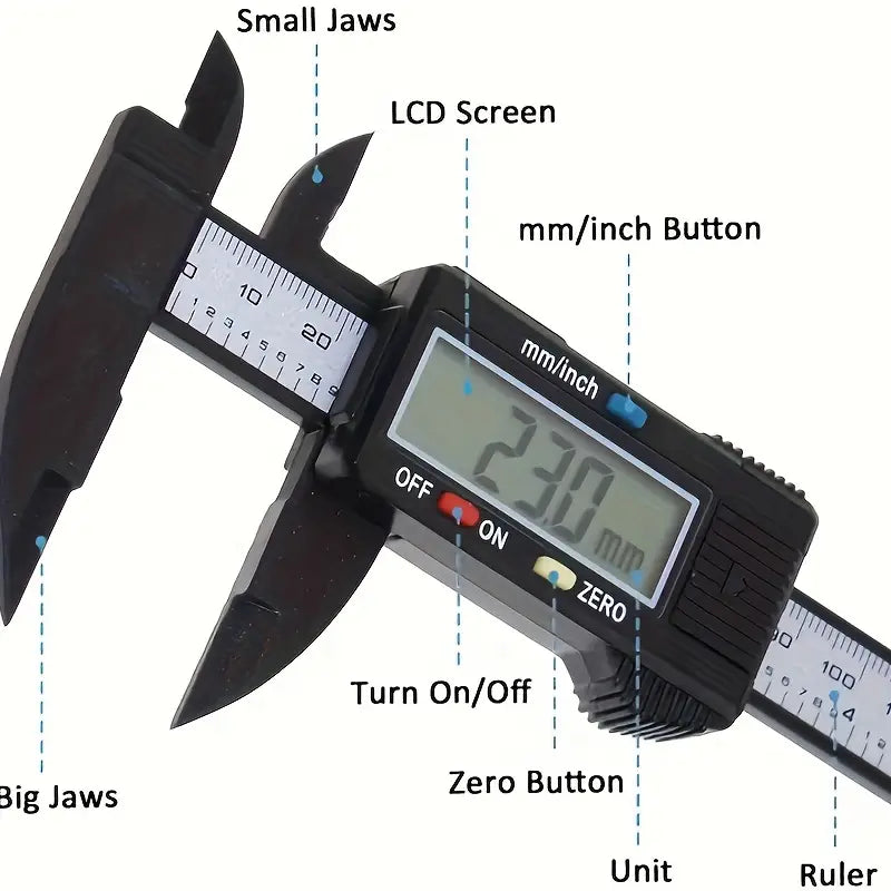 Micrometer Measuring Tool Digital Ruler's list of key features
