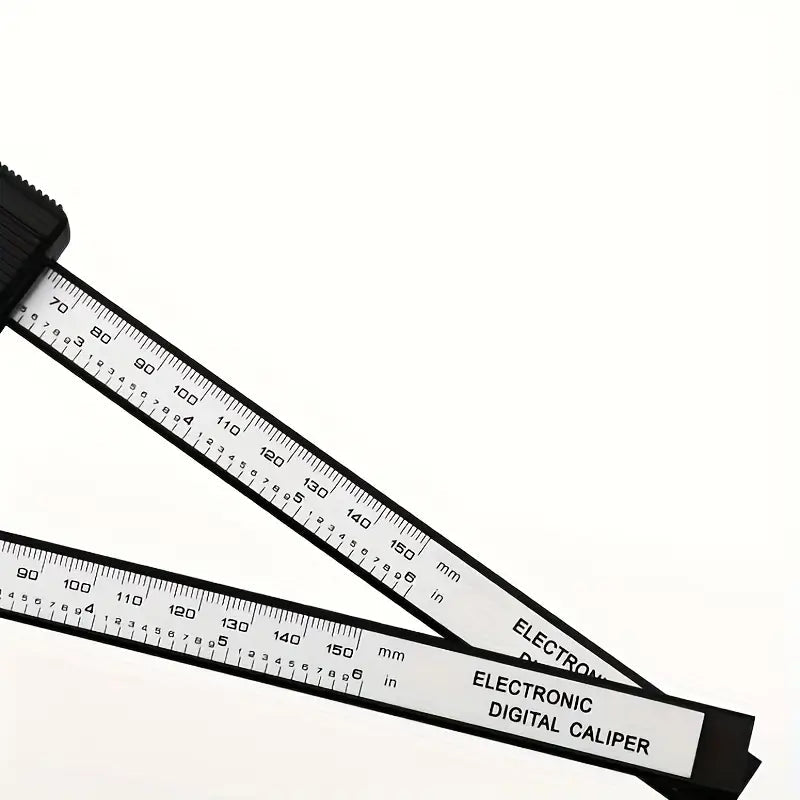 Two Micrometer Measuring Tool Digital Rulers places on top of each other