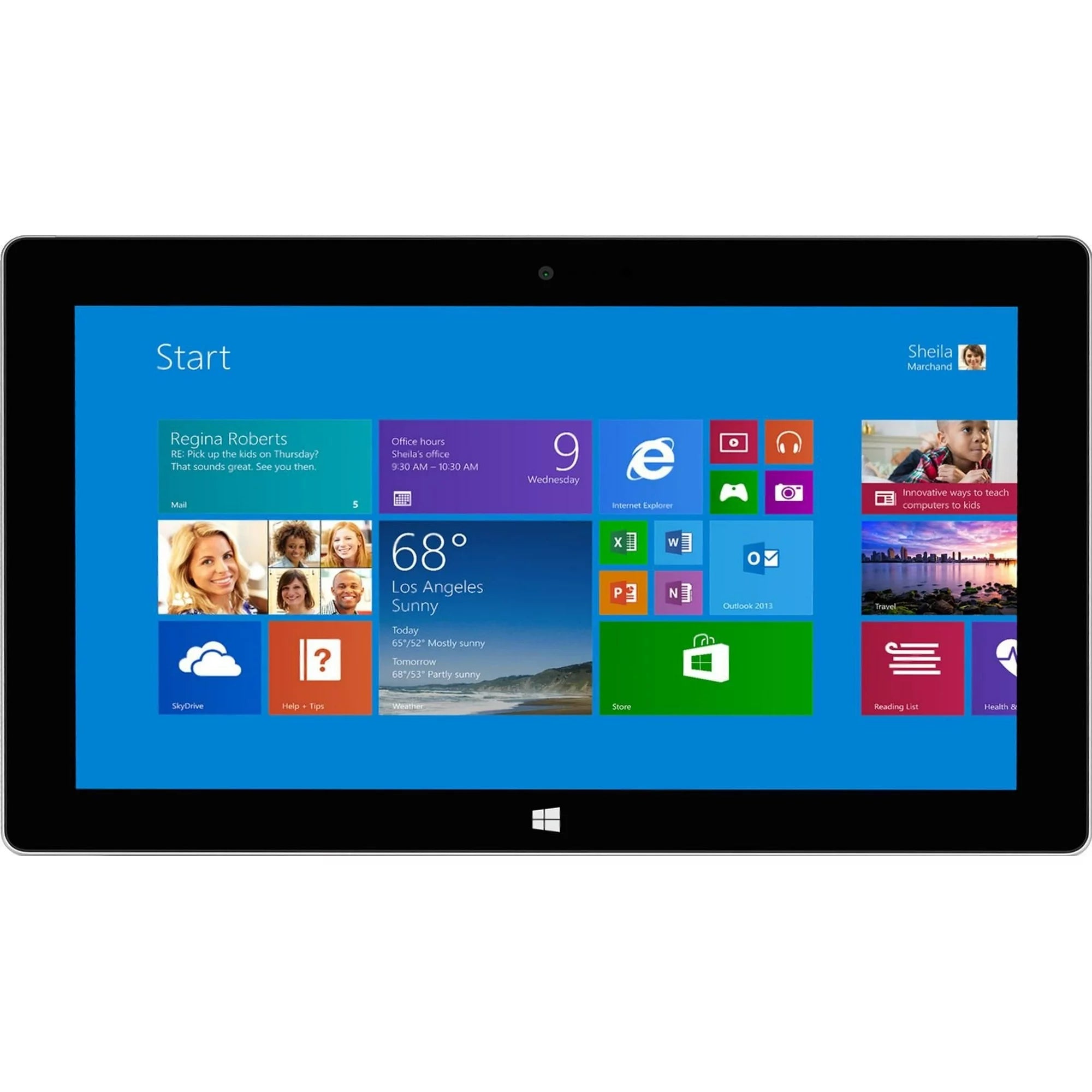 Microsoft Surface 1 4GB Ram, 128 GB, Windows 10 Pro Black (Refurbished) Tablets - DailySale