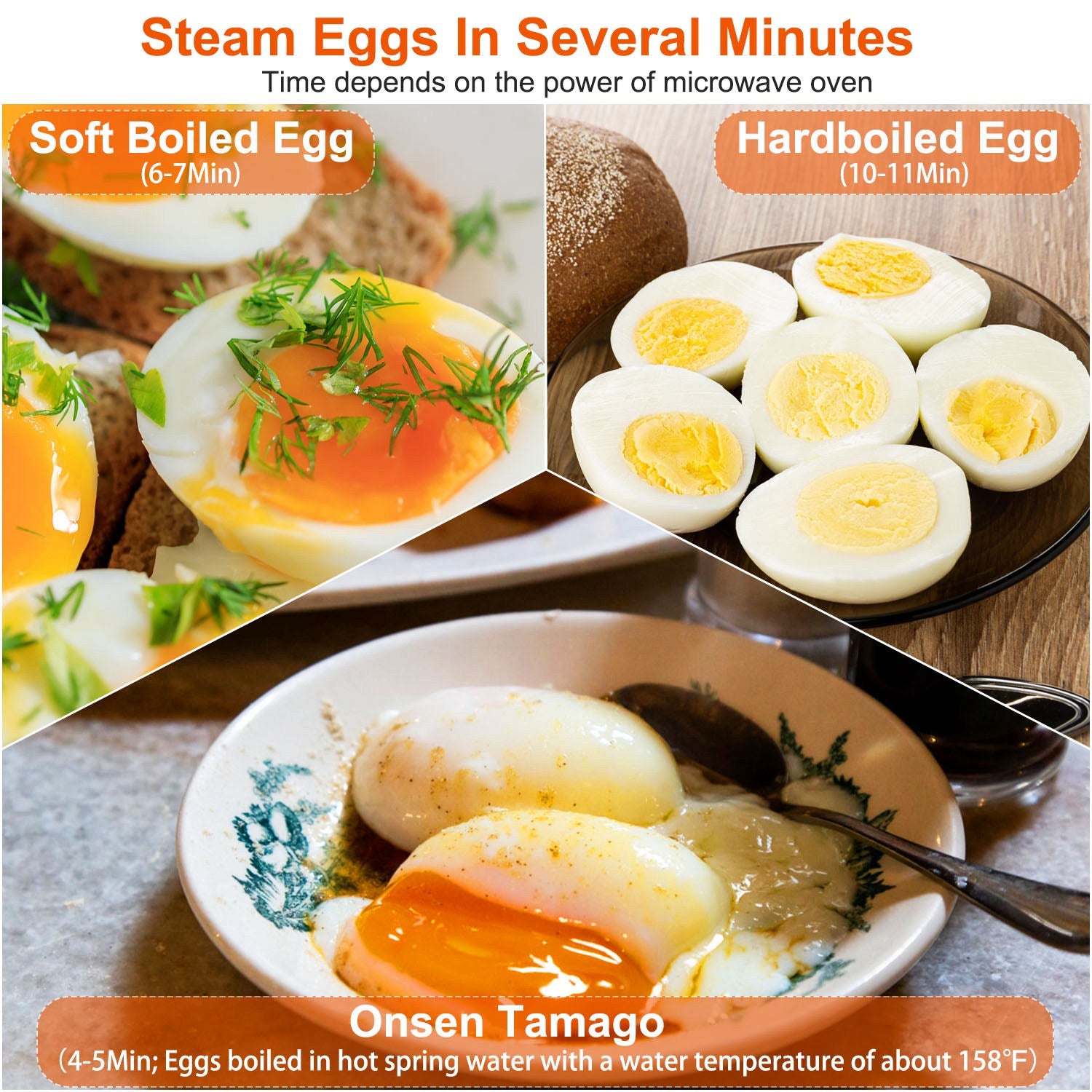 Microwave Egg Broiler Cooker Up to 4 Eggs Kitchen Appliances - DailySale