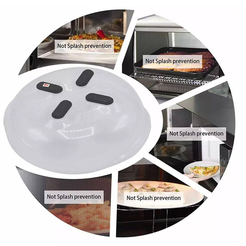Microwave Anti-Sputtering Hover Food Cover Magnet Food Splash
