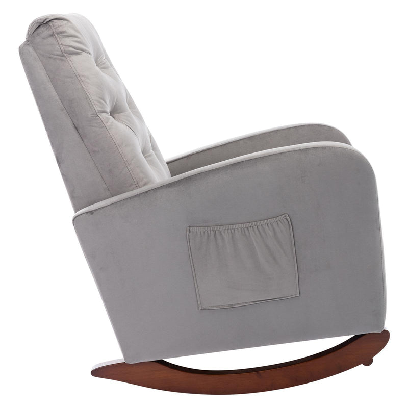 Mid-Century Modern Nursery Rocking Chair Armchair