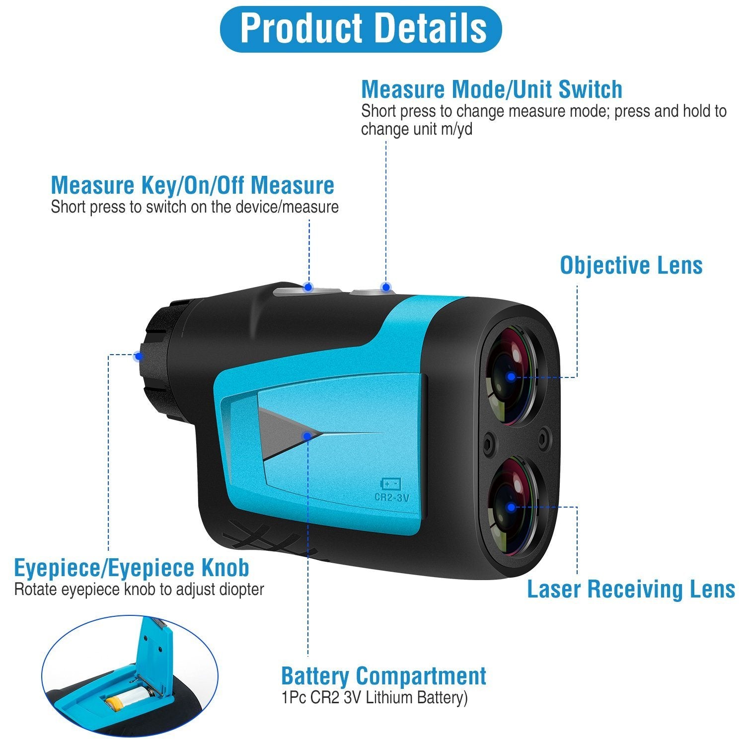 Mileseey Professional Precision Laser Golf Rangefinder Sports & Outdoors - DailySale