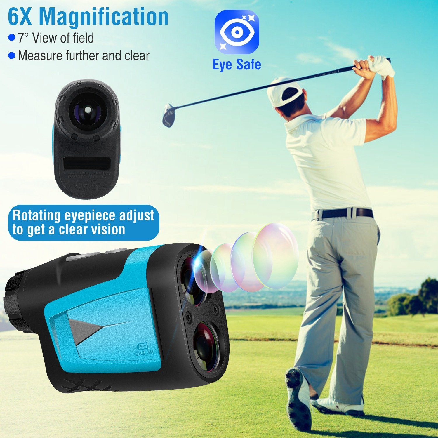 Mileseey Professional Precision Laser Golf Rangefinder Sports & Outdoors - DailySale